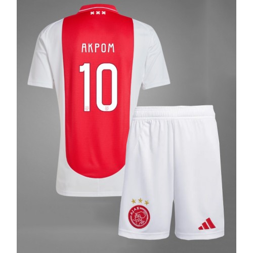 Dres Ajax Chuba Akpom #10 Domaci za djecu 2024-25 Kratak Rukav (+ kratke hlače)